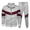 Winter Mode Herren Trainingsanzug Set 2020 Colorblock Casual Männer Hoodie Hosen Zwei Stück Trainingsanzug Männliche Herbst Sport Tragen Jogger Set LJ201124