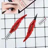 Eyeliner in piuma nera impermeabile Penna per eyeliner liquida a lunga durata Trucco Cosmetico Bellezza con scatola Alta qualità