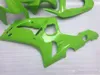 Injectie Mold Fairing Kit voor Kawasaki Ninja ZX 6R 600CC 03 04 ZX6R 636 2003 2004 Custom Green Backings Set ZX61