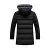 Män Parkas Fur Hooded Jacket Vinter Bomull Paddlad Parka Coats Mens Tjock Varm WinDbreaker Brand Clothing Fashion Overcoats 201123