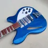 High quality electric guitar, blue paint, high quality electronic instrument, assurance, free delivery