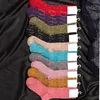 Neue Ankunft Glitter Brief Socken Frauen Mädchen Brief Socken mit Stempel Tag Mode Strumpfwaren Großhandelspreis Hohe Qualität