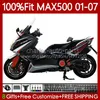 Schwarz-silbriges Spritzgusswerkzeug für Yamaha T-MAX500 TMAX-500 MAX-500 109Nr