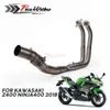 Motorfiets Uitlaat Volledige Systems Header Pipe Front Link Pipe 51mm Slip-on Uitlaat voor Ninja 400 Z400 2020 20201