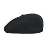 Sboy Hats Sboy Voboom Big Size Black Cotton Flat Cap Beret Boina Cabbie Driver Golf Men Women 8 Panel Elastic Band Duckbill Ivy 32196L