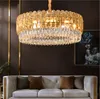 New style luxury modern crystal chandelier lighting round dining room lamp living room light fixtures lustre cristal