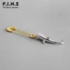 Fins 1 PC Korean 925 Sterling SilverEaringのみシングルサメピンドロップイヤリングパーソナリング女性2201088720547