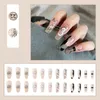 False Nails 24pcs/Box Coffin Full Cover Manicure Tool Detachable Wearable Fake Nail Tips Ballerina Prud22