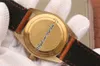 Ontwerper kijkt naar A2824 Bronze Automatic 79250 Mens Watch 43 mm Bruine Dial Brown Leather Strap Edition Puretime NAVO -band C14199C