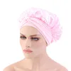 Beanie/Skull Caps vrouwen haar satijnen motorkap voor slapend douchekap zijden hoofd wrap dames nachtrust hoed lange staarthoofddoek tulband beanie ca