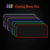 Игровой коврик для мыши RGB со светодиодной подсветкой, красочный большой геймерский коврик для мыши, коврик для клавиатуры, нескользящий настольный коврик для мыши, 7 цветов для ПК, ноутбука6944041