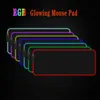 Gaming Mouse Pad RGB LED Glowing Colorful Large Gamer Mousepad Keyboard Pad Non-Slip Desk Mice Mat 7 Colors for PC Laptop