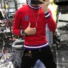 Varış Top Moda Satış Erkek Kazak O yakrovalar Marka Giysileri İşlemeli Net Kırmızı Sıcak Örme 220108