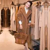 Kış Kadın Faux Kürk Teddy Ceket Katı Renk Artı Boyutu Sıcak Uzun Kürk Mont Kadın Yaka Giyim Marka Kalın Kabarık Ceket Y645