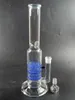 Glas vatten Bong med bikaka filter Shisha Bägare Hookah Rör för rökning 14 mm led