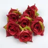 Yapay Çiçek Ipek Gül Başkanı Düğün Ev Dekorasyon DIY Çelenk Karalama Defteri Zanaat Sahte Gül Çiçek EEF3581