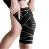 Спортивные фитнес вязаные вязаные колодки повязки Bandage Brackage Упругое нейлоновое спортивное сжатие рукав для баскетбола