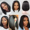 Meetu 2x6 Bob Lace Frontal Wigs Brazilian Virgin Hair Straight Lace Front Human Hair Wigs Swiss Lace Clsoure Wig Pre Plucked