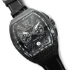 Новое розовое золото Quartz Movement Watch Steel Case Luxusuhr Multifunction Mens Watch Rubber Band OROLOGIO DI LUSSO.