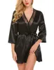 Massaggio Lingerie sexy esotico Plus Size Pizzo Ruffles Robe See-through Babydoll Intimo Sleepwear Night Dress Abiti erotici