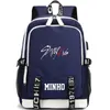 KPOP USB Stray Kids Rucksack Schwarz Blau Schultasche JISUNG WOOJIN SEUNGMIN MINHO JEONGIN FELIX CHANGBIN HYUNJIN LJJ626 LJ201225