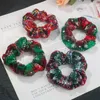 Kerstboom haar ringen meisje eland haar rubberen bands 2021 bestverkopende stijl haaraccessoires mama en baby designer sieraden