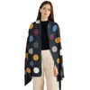 Cashmere Scarf Women Colorful Big Dots Print Lovely Ladies Tassel Shawl Top Quality 180x70cm