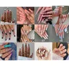 False Nails 24pcs/Box Press On Manicure Tool Detachable Full Cover French Ballerina Fake Coffin Nail Tips Prud22