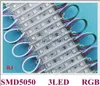 RGB LED module SMD 5050 LED backlight pixel module for sign letter SMD5050 DC12V 3led IP65 waterproof 0.72W RGB