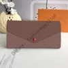 60708 MEEST MODUSIBLE WOMENTE -KAARTEN EN MUNTEN Beroemde lederen portemonnee Holder Munt Portemonnees Women Zipper Wallets QWery