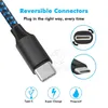 Cavo USB 3ft 6ft Cavi tipo C Cavo intrecciato in nylon 2A Caricatore rapido per iPhone Samsung Huawei Xiaomi Telefono cellulare izeso