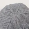 Chapeau chaud doublé d'ouatine en tricot, casquette de crâne chaude d'hiver avec bord pour femmes, accessoires de mode, cadeau de sable