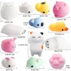 Squishy Min changement de couleur, jouet mignon pour chat, balle anti-Stress, à presser Mochi montant, doux et collant, anti-Stress, cadeau amusant