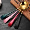 Sorvete Sobremesa Colher Candy Handy Coffee Coffee Colher de Ouro Aço Inoxidável Bar Bar Flatware Talheres Will e Sandy Novo LX4536