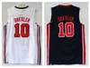 1992 Dream Jersey Robinson Ewing Bird Pippen Drexler Malone Stockton Johnson Barkely Michael Basketball