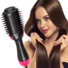 One Step Hair Dryer Brush and Volumizer Blow Straightener Curler Salon 4 in 1 Roller Electric Heat Air Curling Iron comb Retail package