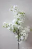 100 CM Uzun Yapay İpek Çiçek Simülasyon Kiraz Çiçeği Home For Düğün Dekorasyon beyaz pembe renk Malzemeleri