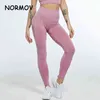 NORMOV Seksi Dikişsiz Legging Ince Yüksek Bel Squat Geçirmez Spor Kabarcık Butt Legging Push Up Spor Spor Egzersiz Leggins 211221