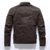 2020 Winter-Herren-Lederjacke, PU-Lederjacke, personalisierte Motorradkleidung, moderner robuster Mann und Wildledermantel, warmer Herrenmantel