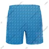 2022 Sommardesigner Luxury Mens Shorts Beach Pants Europe Classic Enkel Geometri Mode Casual Cotton Mesh Swimming Trunks Breeches Mix Color