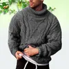 Mode-pull décontracté hommes tricots hiver automne 2023 pull pull mâle grande taille col roulé pull tricoté Man331T