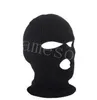 Hiver 3 trous 2 trous tricotés chapeaux cyclisme masque complet en plein air oreillettes couvre-chef mode casquette chapeaux accessoires DB265