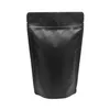 100 st Matte Black Stand Up Aluminium Folie Zipper Bag Paketpaket Packaging Doypack Mylar Storage Fast Ship