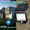 Lampada da parete con sensore di movimento solare impermeabile IP65 Luci solari ad alta luminosità per esterni con pannello regolabile per giardino