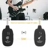 Sistema wireless per chitarra A8 Ricevitore trasmettitore ad altissima frequenza Basso elettrico Trasmettitore per chitarra wireless ricaricabile incorporato 50M