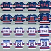1980 Miracle On Ice Hockey Tröjor 5 Mike Ramsey 9 Neal Broten 25 Buzz Schneider 100% Stitched Team USA Hockey Jersey