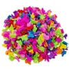 100 pçs / lotes cores misturadas mini coração borboleta flor forma braçadeiras crianças menina clipes de cabelo acessórios de moda