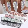 1440st Colorful Crystal Stones Nail Rhinestone Diamond 3D Flatback Glitter Strass Gems Nail Art Decorations Accessories TR18318371115