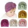 18 cor de malha de algodão de algato bebê chapéu de pano de pano Europeu e americano capa de bebê gd1053