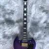 Púrpura SG Guitarra eléctrica 22 FRET EBONY PADRE DE MADERA DE MADERA CUERPO DE MADERA HECHO EN CHINA